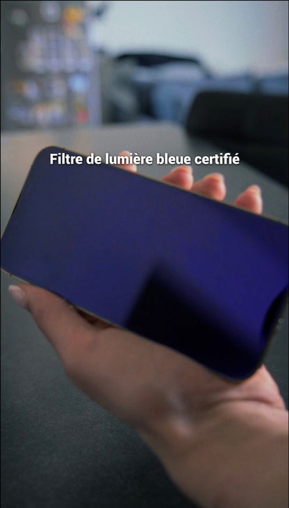 Pack Duo — 2× Verre Trempé Anti-Lumière Bleue pour iPhone