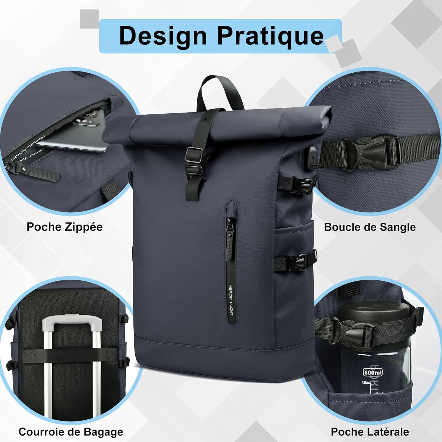 Sac à Dos Anti-Vol avec Port USB