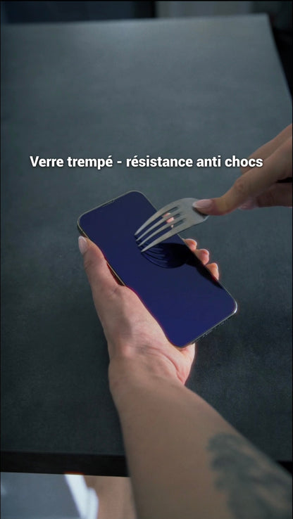 Pack Duo — 2× Verre Trempé Anti-Lumière Bleue pour iPhone
